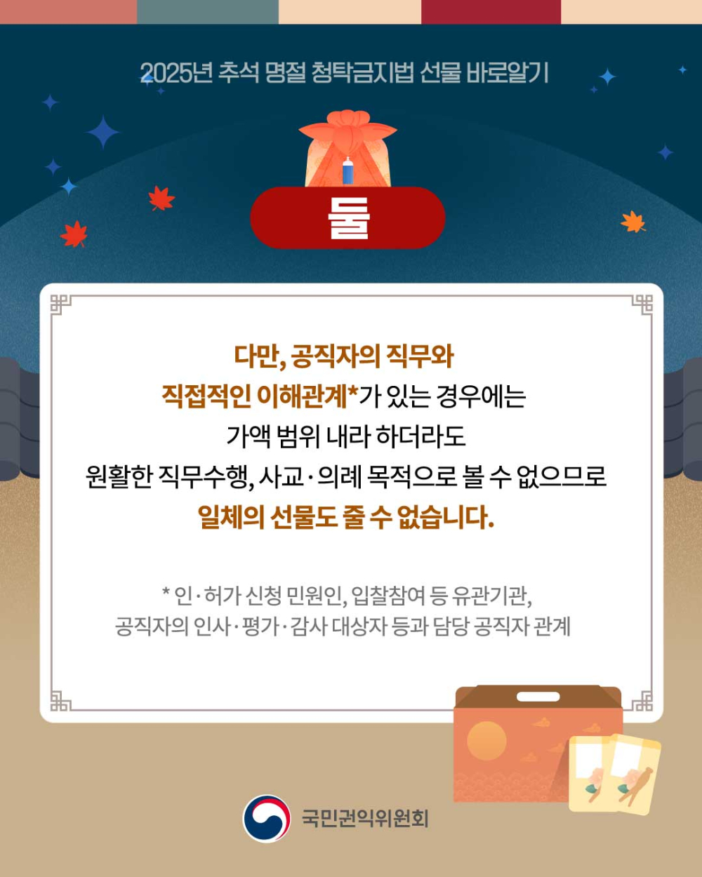 (국민권익위원회) 추석 명절 청탁금지법 선물 카드뉴스 안내 첨부이미지 : 3.jpg